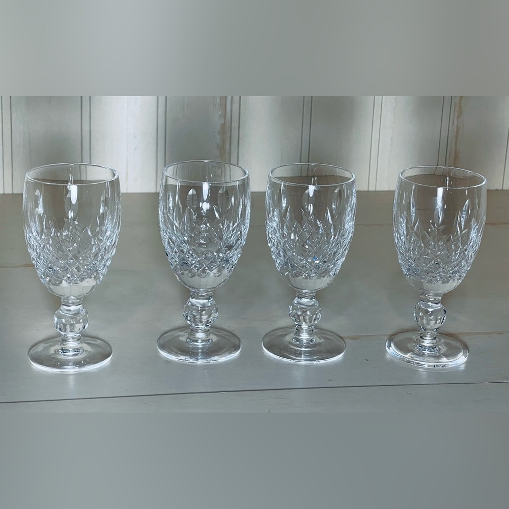 Estate Set of 4 Waterford Discontinued“Kilcash” Sherry Stemware